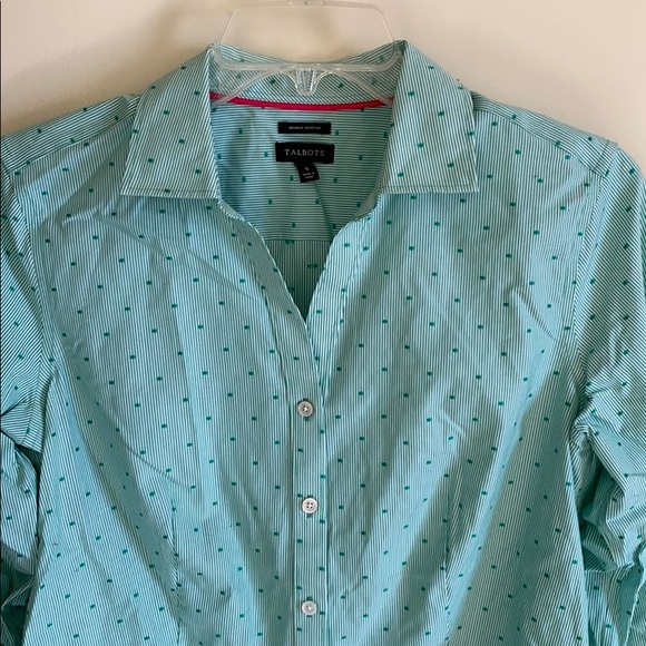 Talbots 3/4 sleeve button down blouse size 6 - Picture 5 of 8